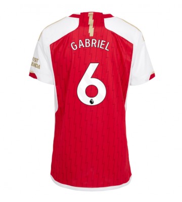 Arsenal Gabriel Magalhaes #6 Replika Hjemmebanetrøje Dame 2023-24 Kortærmet